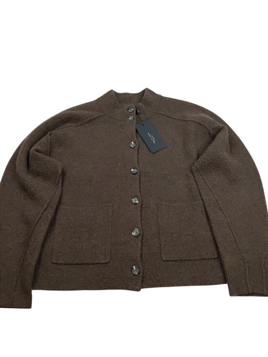 rag & bone Sweaters - Rag & Bone Bridget Mock Neck Women's SZ S Cardigan In Brown Wool Blend Sweater